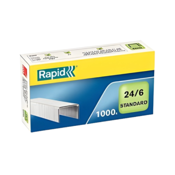 Agrafos 24/6 RAPID 2/20fls Cx.1000 Unid.